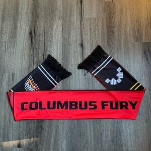 Columbus Fury Scarf with Black and Red Design